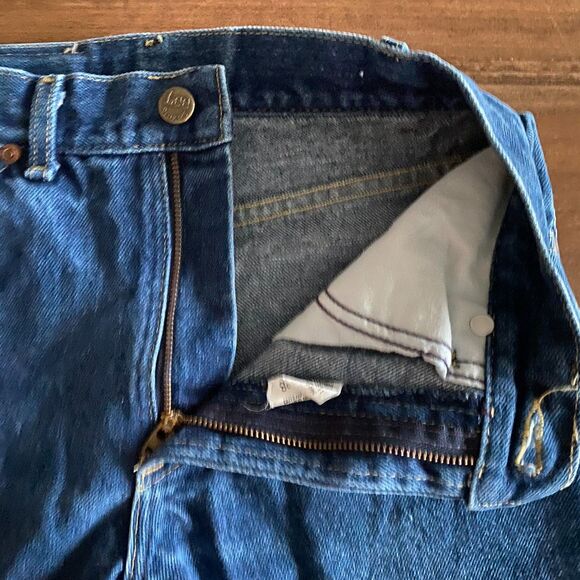 Vintage Lee Dark Wash Jeans Boys' 27x28 - Picture 6 of 10